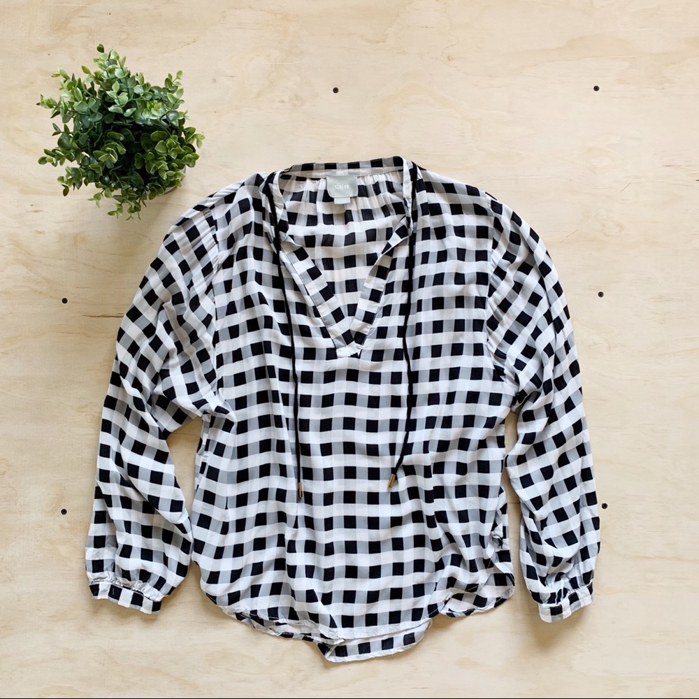 Anthropologie | Maeve Caitlin Gingham Blouse